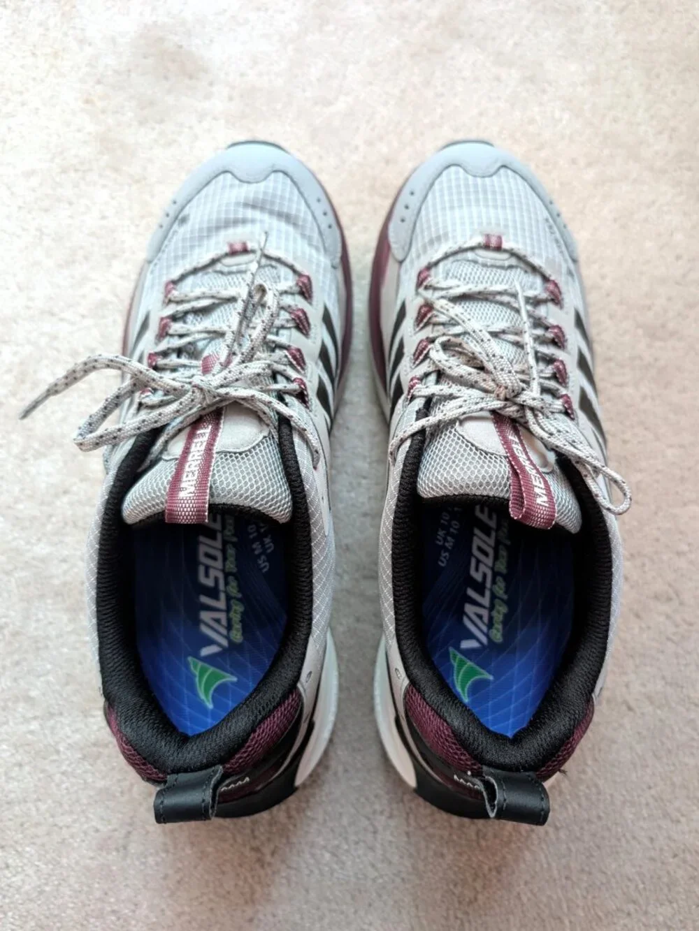 Merrell Men's Moab Speed 2 GORE-TEX® Hiking Shoes (size 10; color cement/cherry)